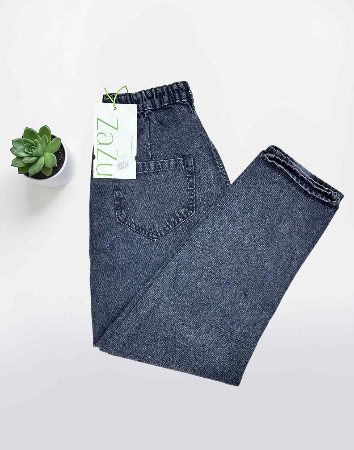 MOM FIT JEANS BLACK E6819 150326MJ - ELENTRA DESIGNS BY NIMI HEINS