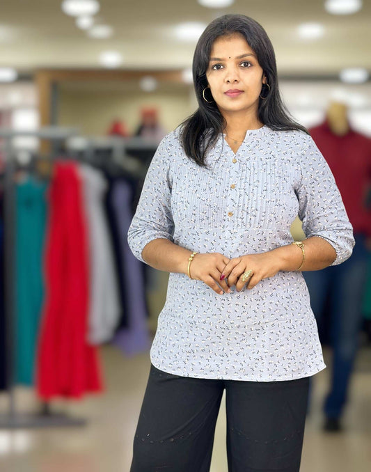 270825ST (E6402) SHORT TOP - Gray