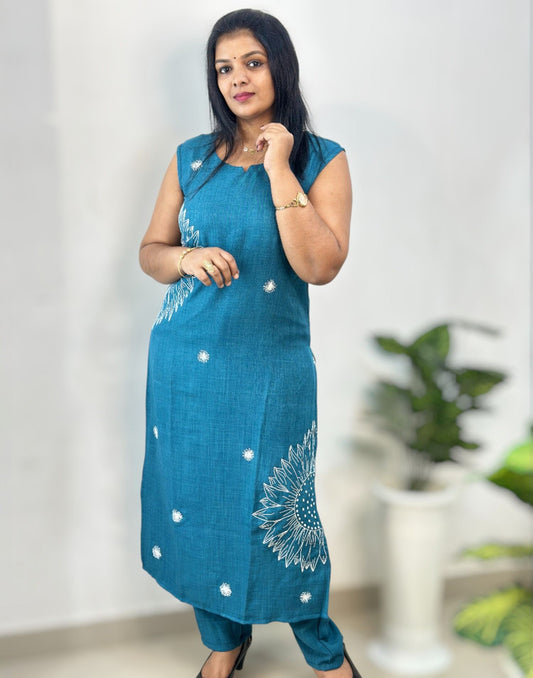 170925CS - CO-ORD SET - Peacock Blue