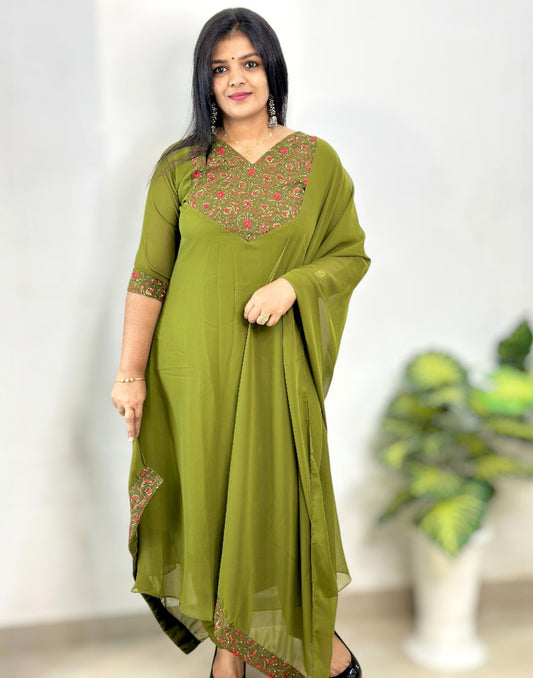 210925RW (E6511) READY TO WEAR - Olive Green