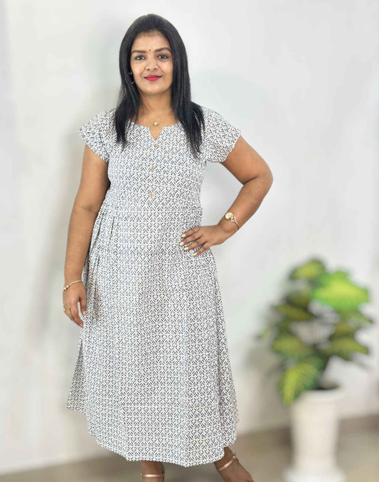 041125DK (E6608) DRESSES - White