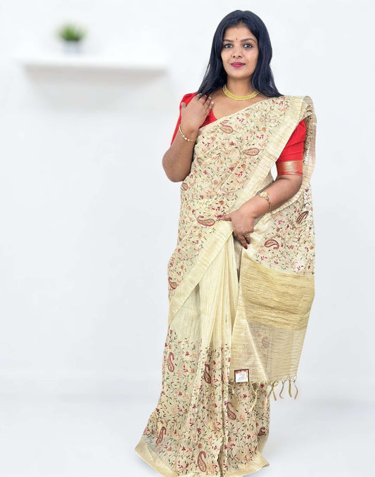 220825S (E6380) ONAM SPECIAL SAREE - Golden 2