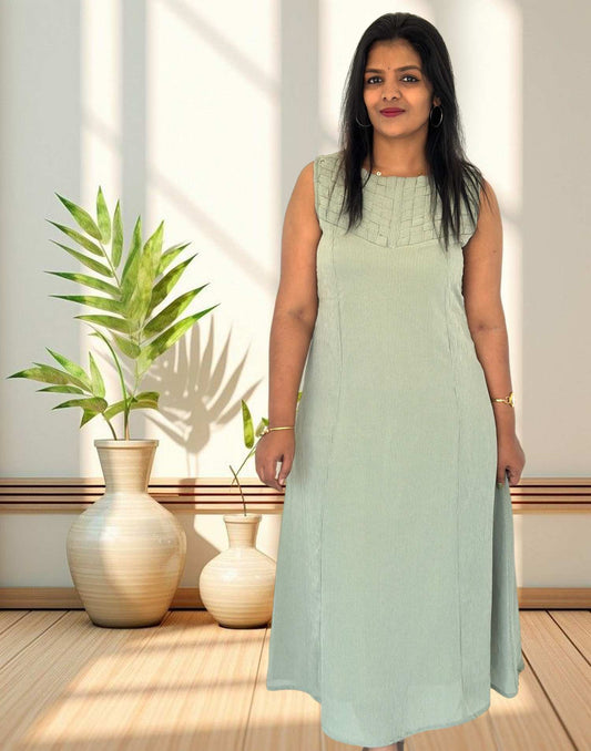 170225Z (E5333) DRESS KURTI - Pastel Green