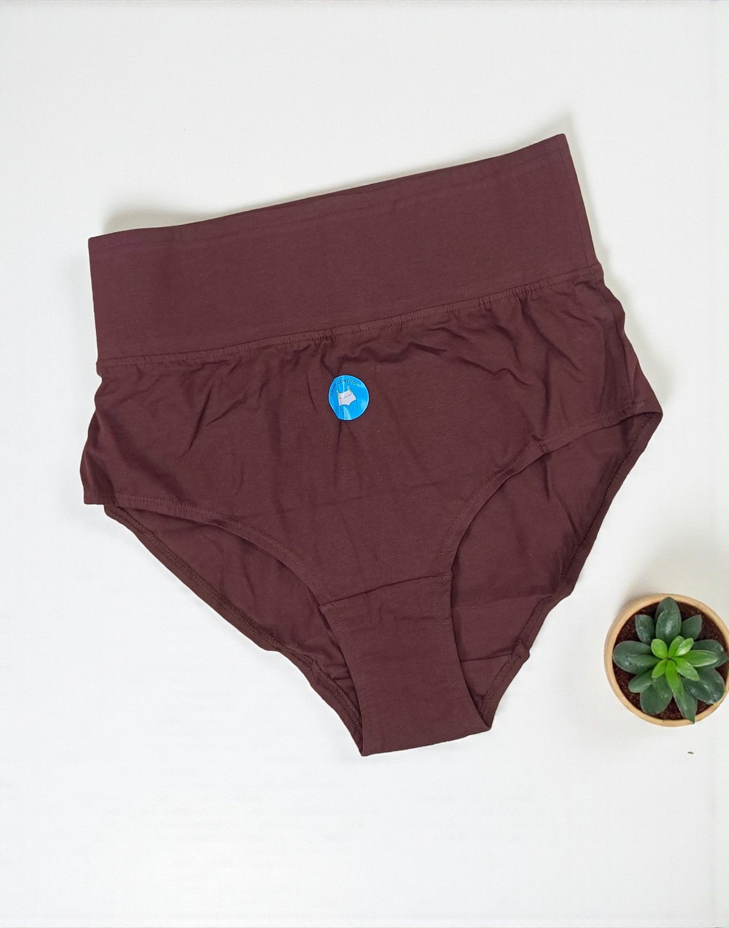 190925PS (E6433-E6435) BLOSSOM TUMMY TUCKER PANTIES - Coffee