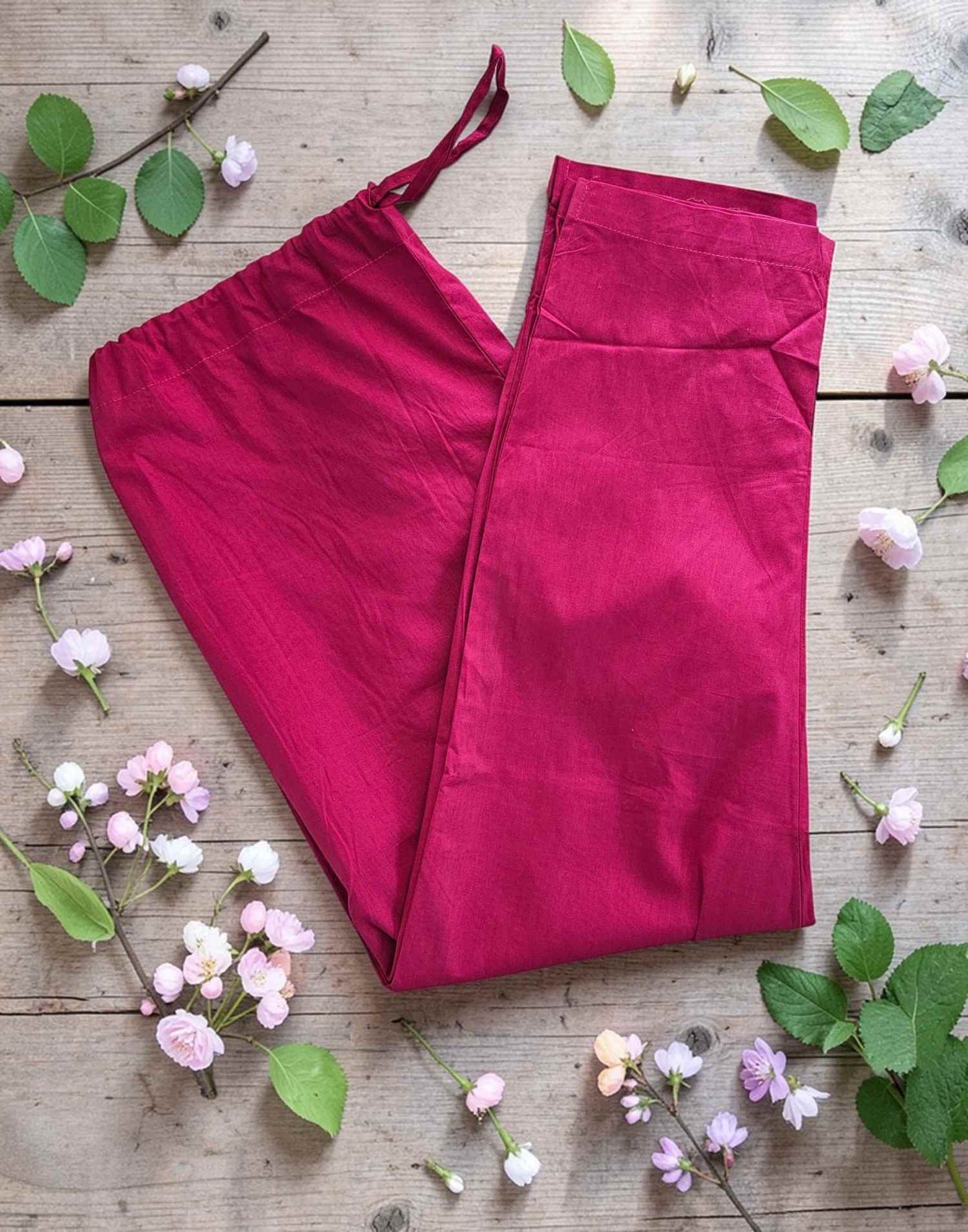KURTI PANT PURE COTTON RANI PINK E4289 090326BW - ELENTRA DESIGNS BY NIMI HEINS