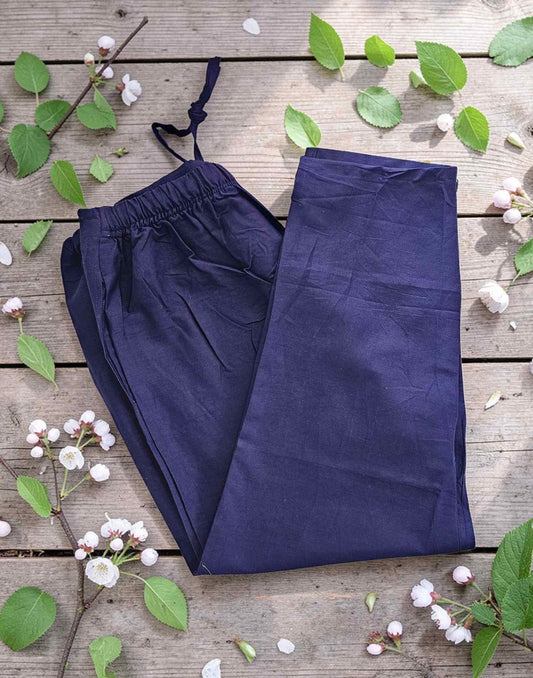 KURTI PANT PURE COTTON DARK BLUE E4289 090326BW - ELENTRA DESIGNS BY NIMI HEINS