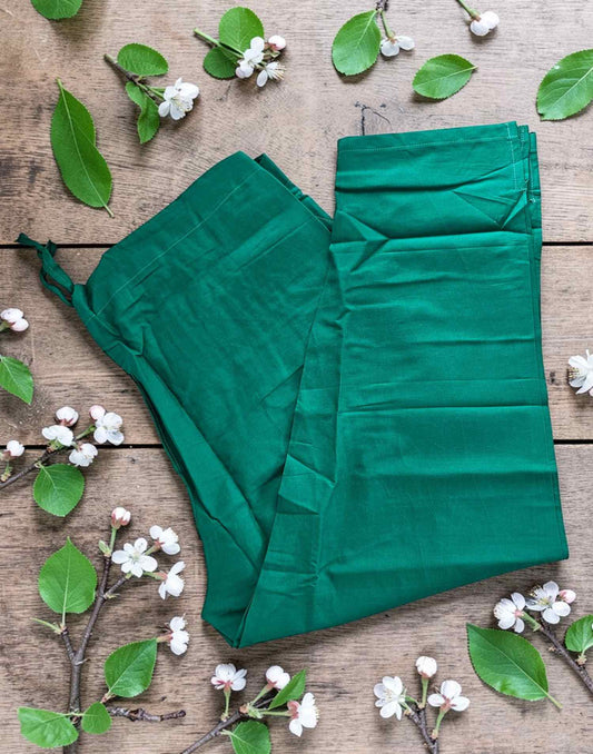 KURTI PANT PURE COTTON GREEN E4289 090326BW - ELENTRA DESIGNS BY NIMI HEINS
