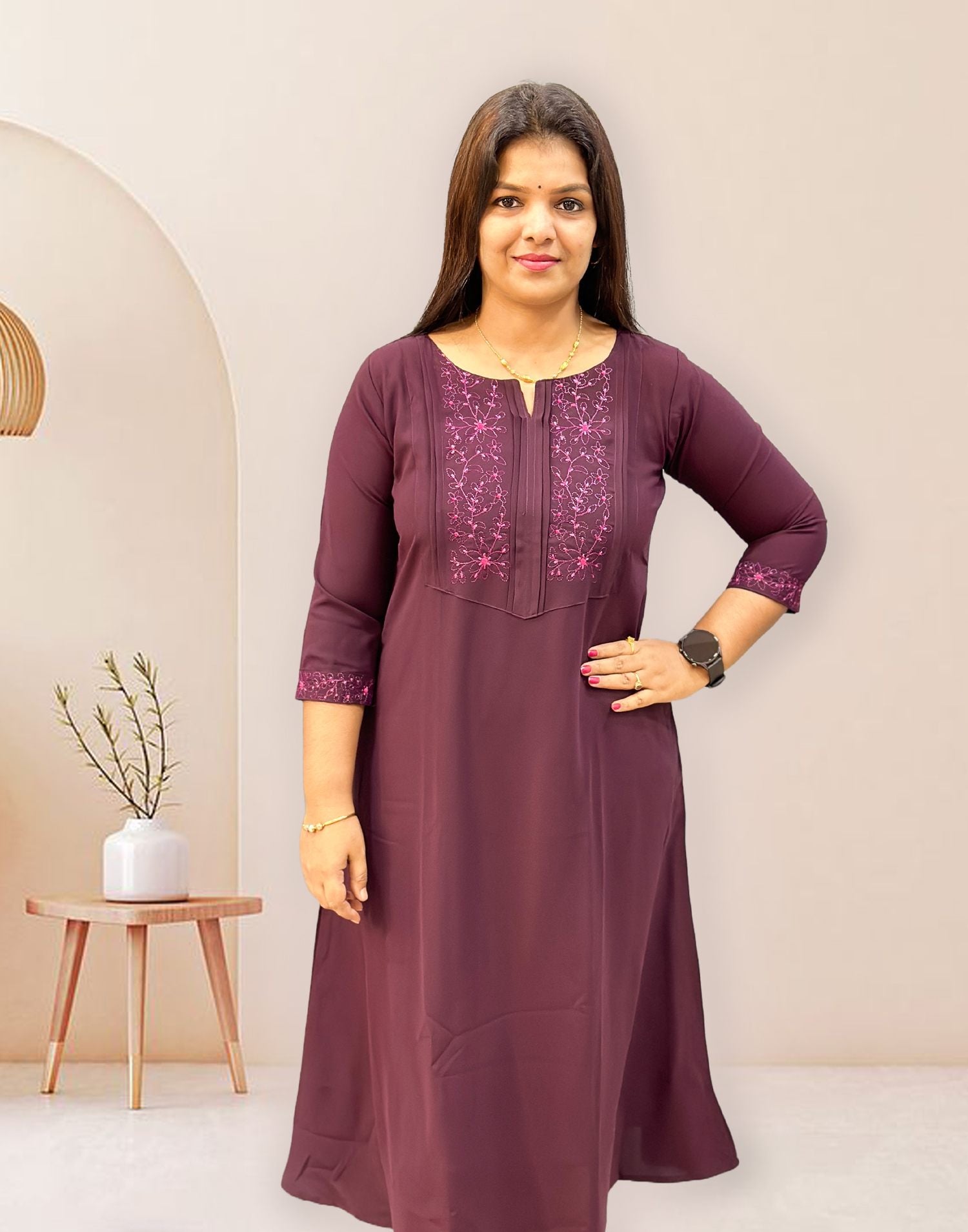 Buy Purple Kurtis & Tunics for Women by Ethnic 3 U Online | Ajio.com