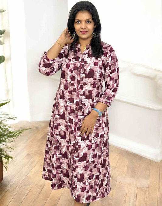 060325E (E5395) BUDGET BUY A-LINE - Dark wine