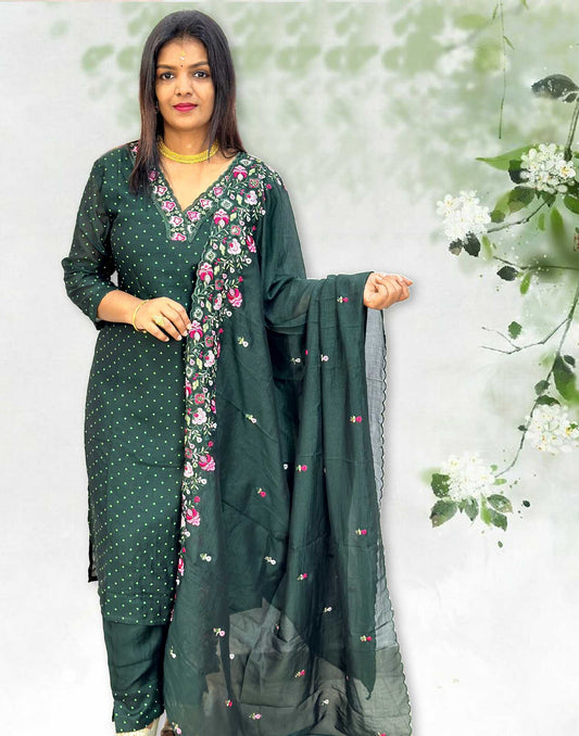 READY TO WEAR PREMIUM DARK GREEN E4140 210824RW - ELENTRA DESIGNS BY NIMI HEINS