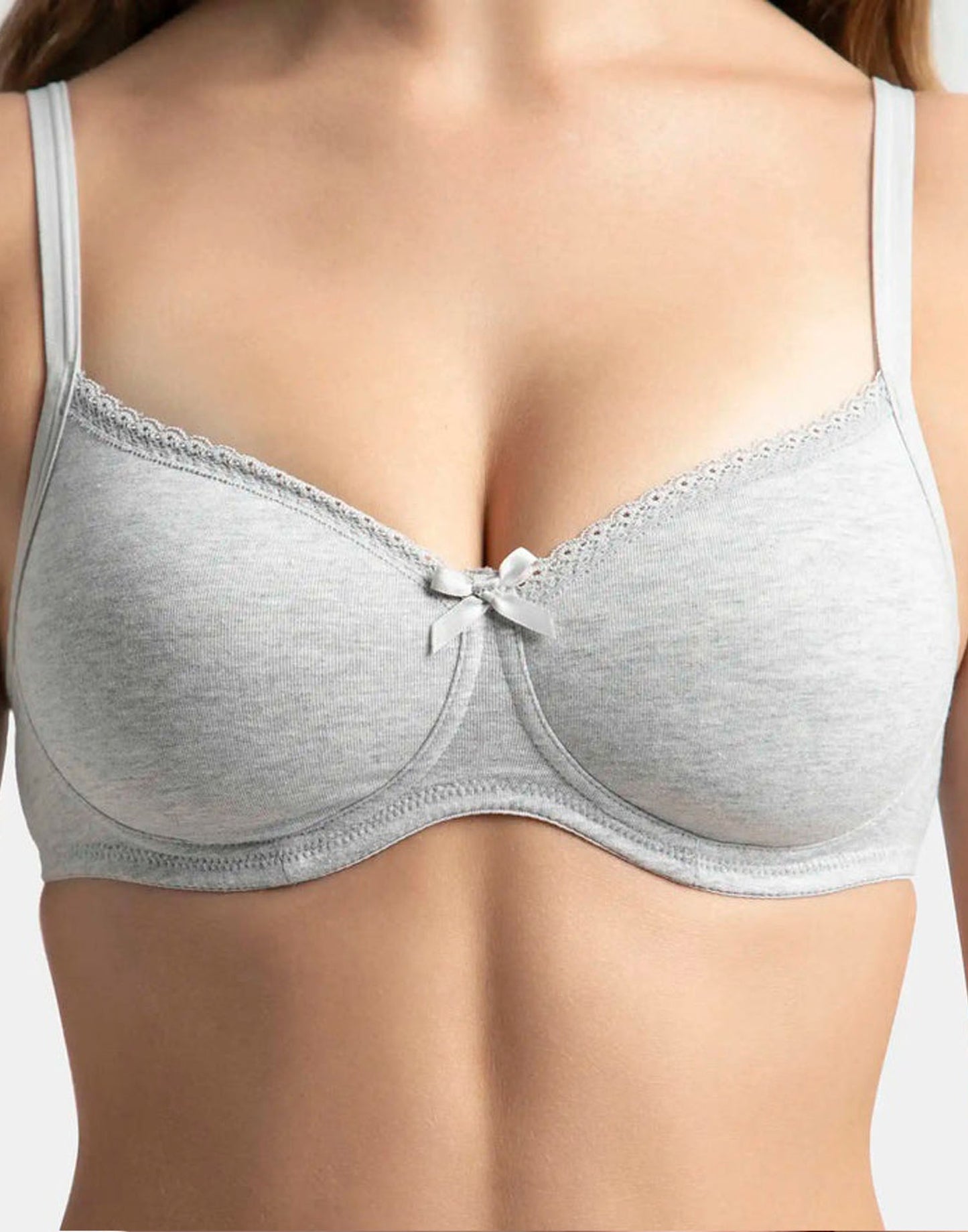 PADDED BRA JOCKEY STEEL GRAY MELANGE E5256 040725BR