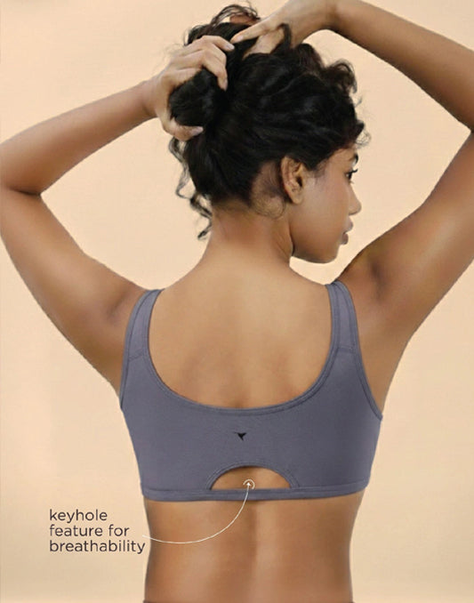 TEENAGER BRA BLOSSOM AESTHETIC SILVER GRAY E6436 170925BR - ELENTRA DESIGNS BY NIMI HEINS