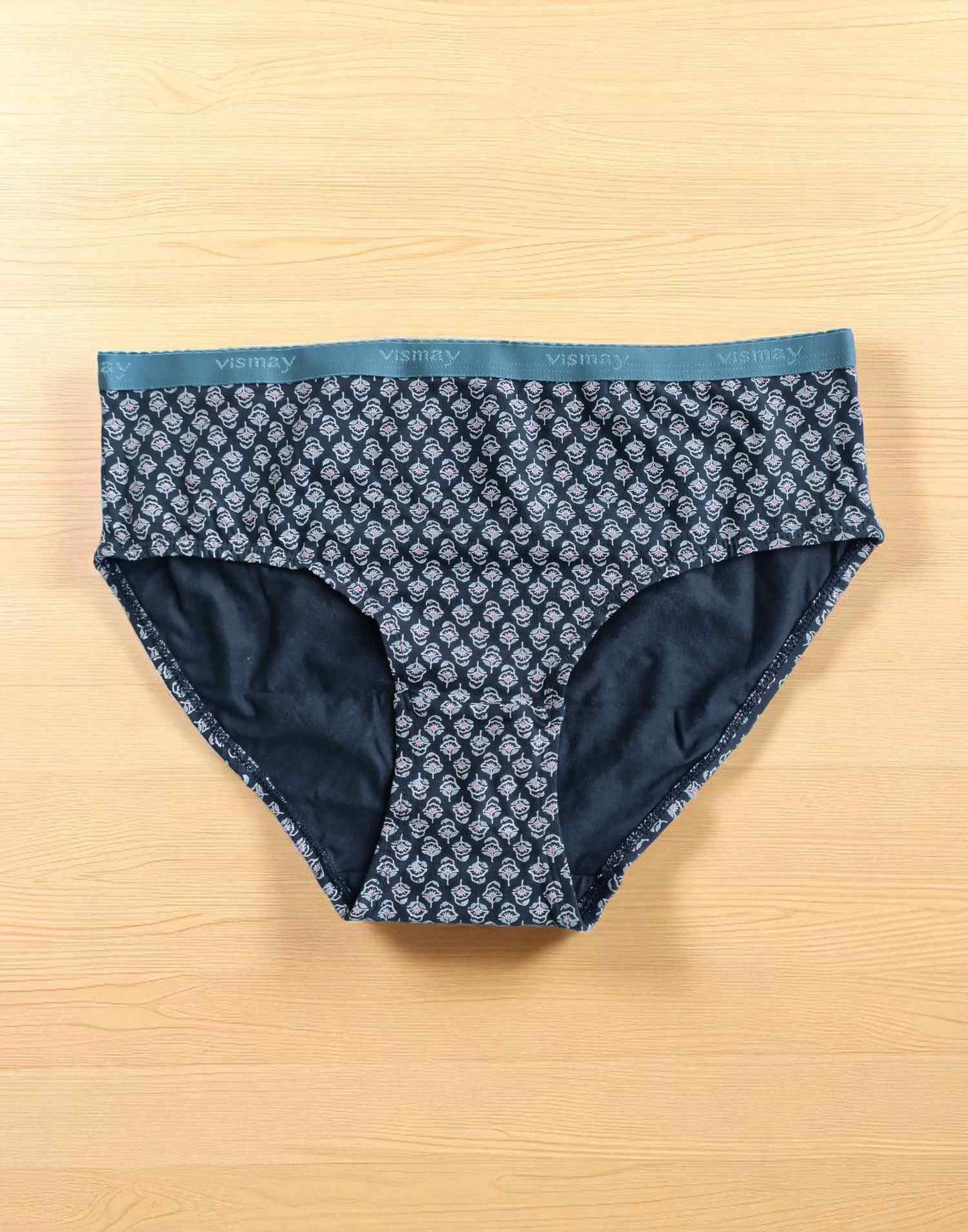 310725PS (E4347) VISMAY HAVEN HIPSTER PANTIES - Gray