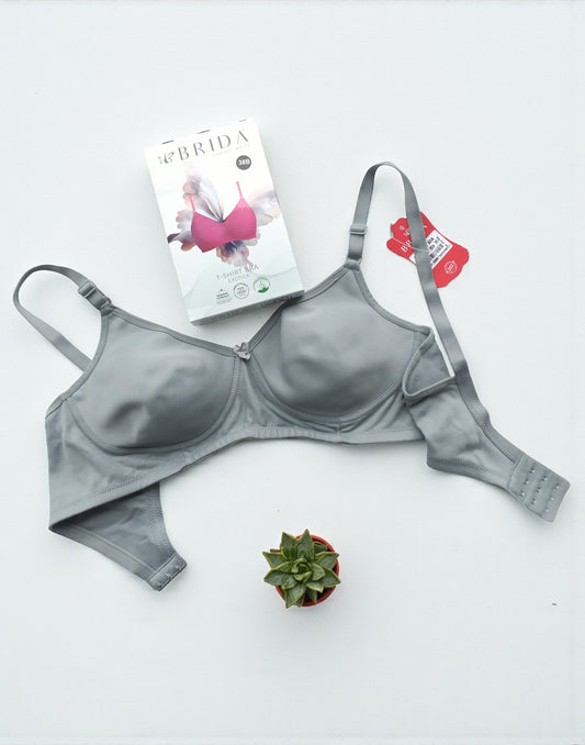 180925BR (E6445) BRIDA T-Shirt BRA - Gray