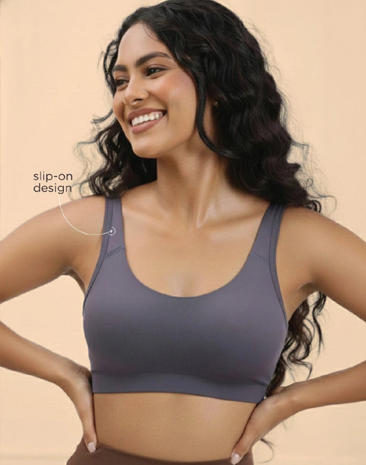 TEENAGER BRA BLOSSOM AESTHETIC SILVER GRAY E6436 170925BR - ELENTRA DESIGNS BY NIMI HEINS