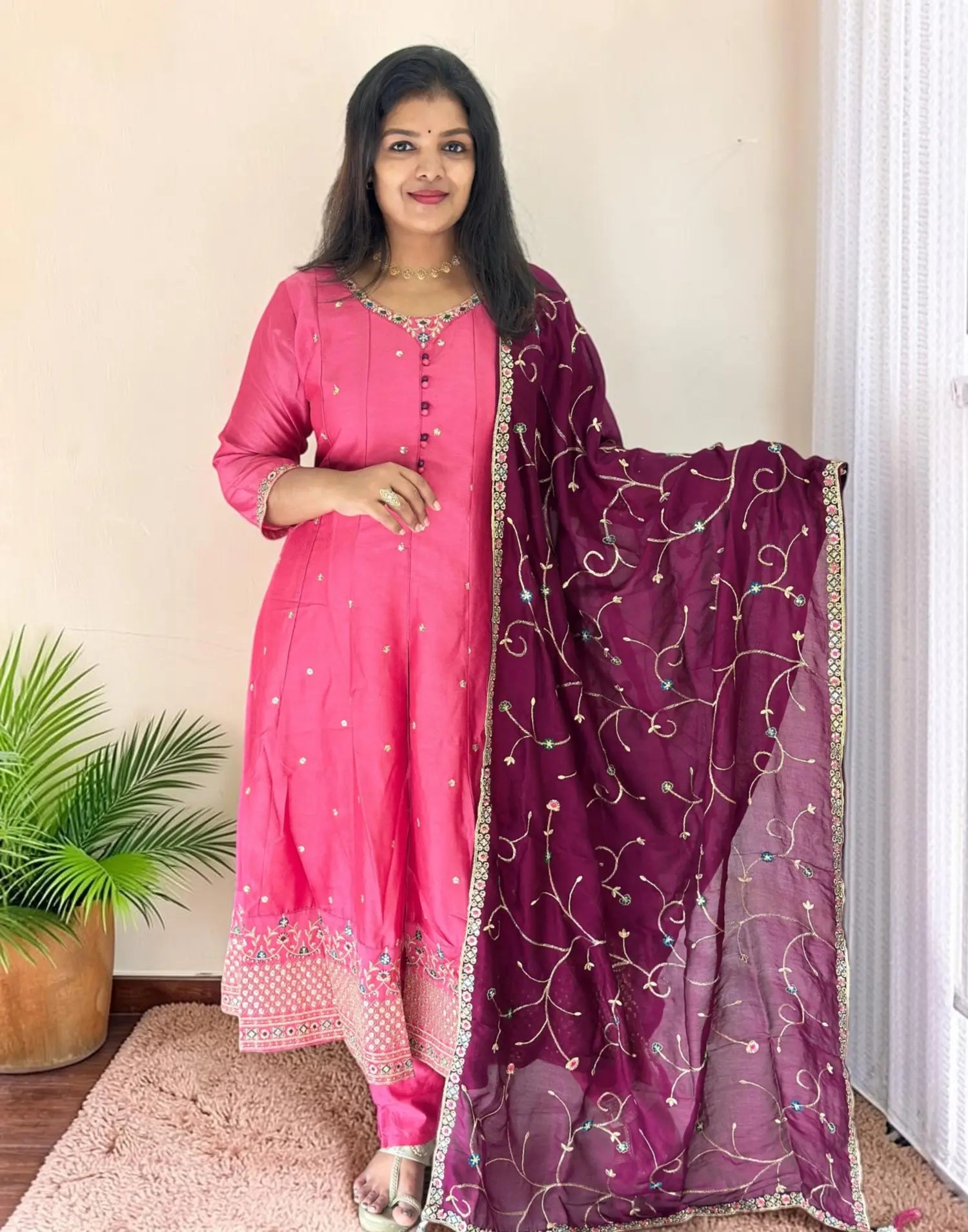 READY TO WEAR LOTUS PINK E7182 110826RW - ELENTRA DESIGNS BY NIMI HEINS