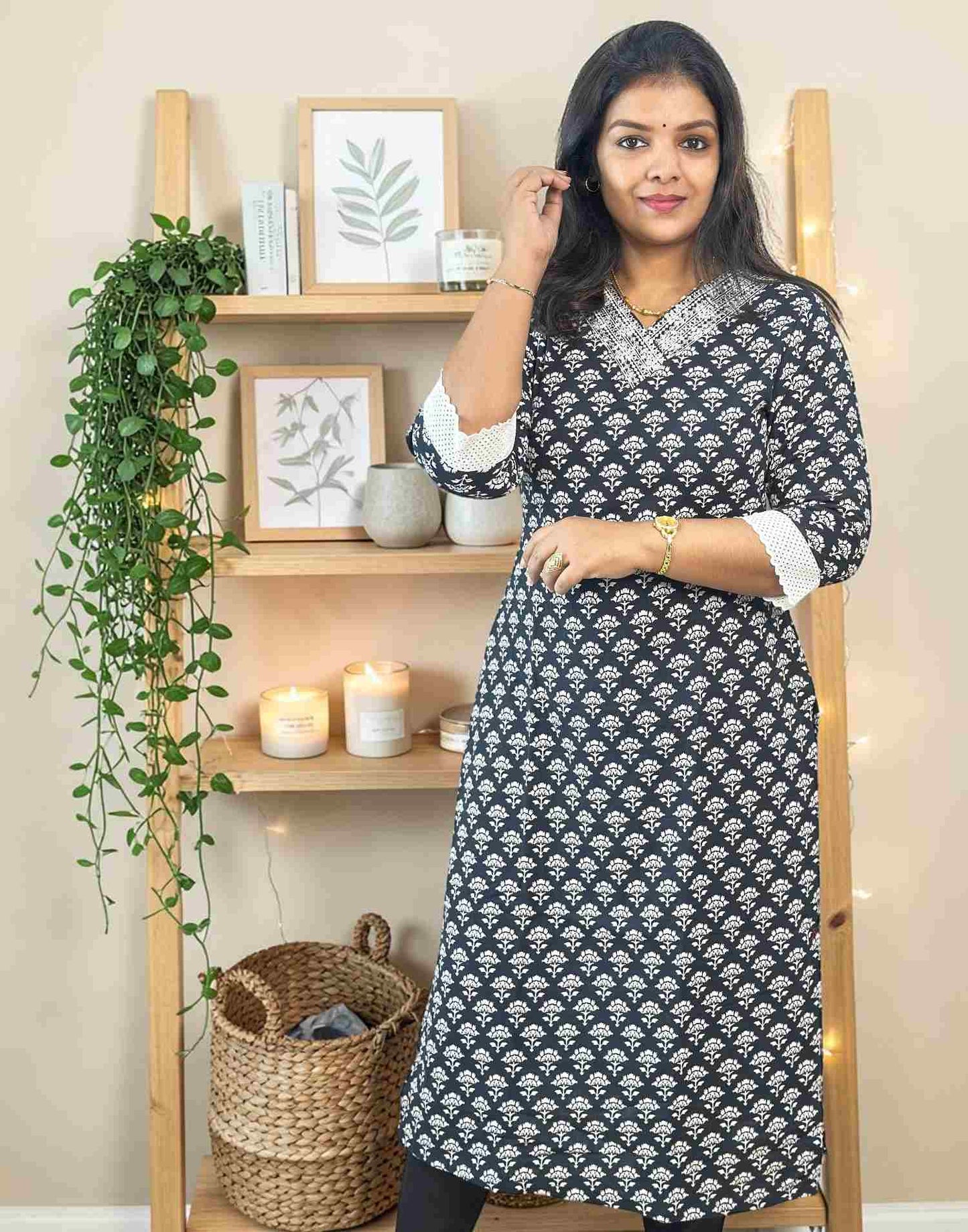 KURTIS EMBROIDERY BLACK E7115 110726EK