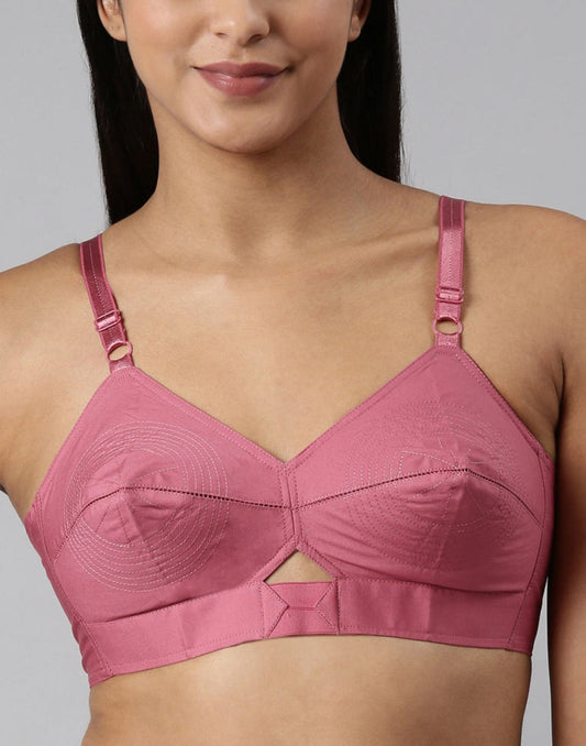 NON PADDED COTTON ROUND STITCH BRA BLOSSOM AUTHENTIC ROSE GOLD  E3007- E3009-E3077 221025BR - ELENTRA DESIGNS BY NIMI HEINS