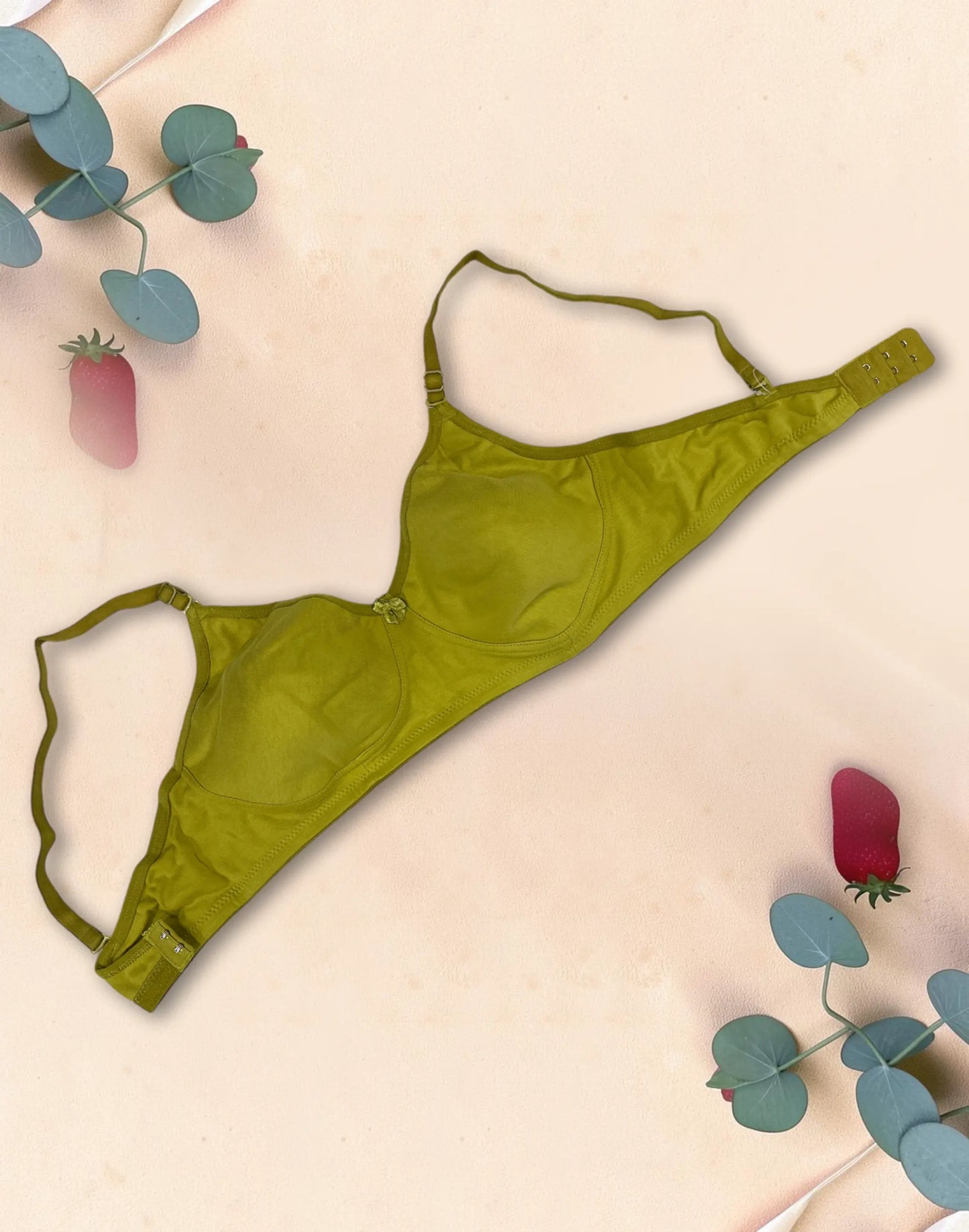 NON PADDED BRA (LILLYS OLIVE) LEMON YELLOW E6846 120626BR - ELENTRA DESIGNS BY NIMI HEINS