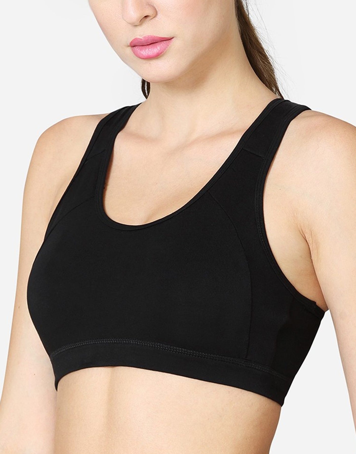 SPORTS BRA VSTAR RACER BACK STYLING BLACK E7066-E7067-E7068 250626BR