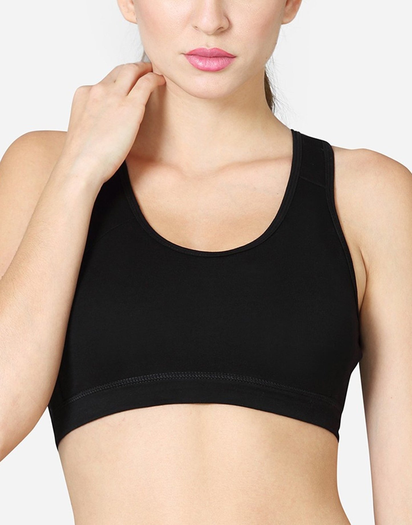 SPORTS BRA VSTAR RACER BACK STYLING BLACK E7066-E7067-E7068 250626BR