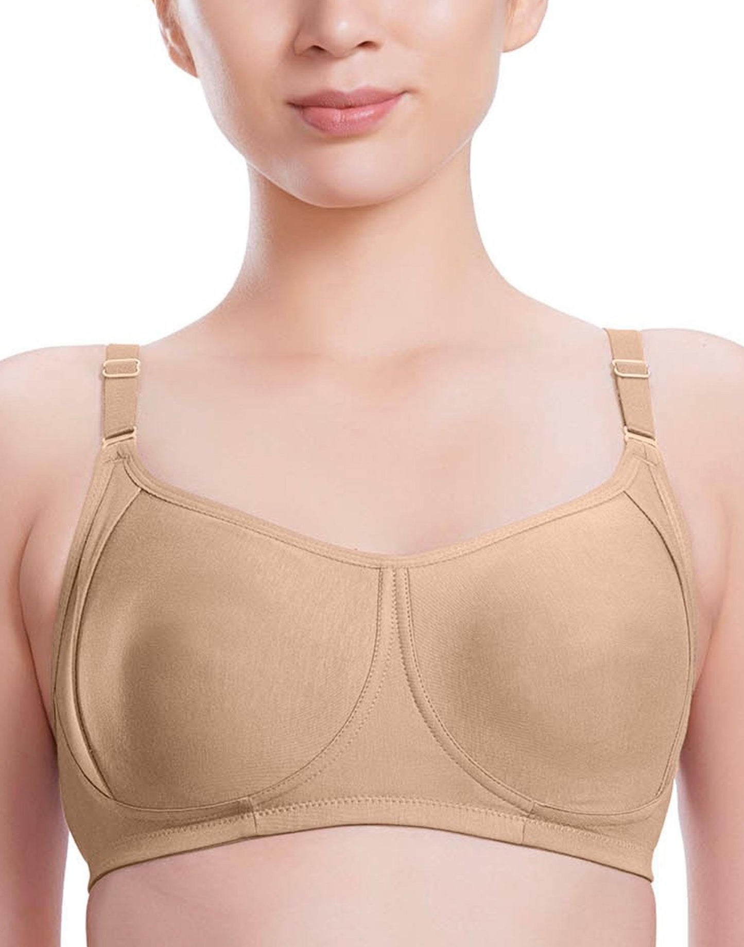 NON PADDED BRA VSTAR SHAPEUP MOULD BEIGE SKIN E6430 130626BR - ELENTRA DESIGNS BY NIMI HEINS