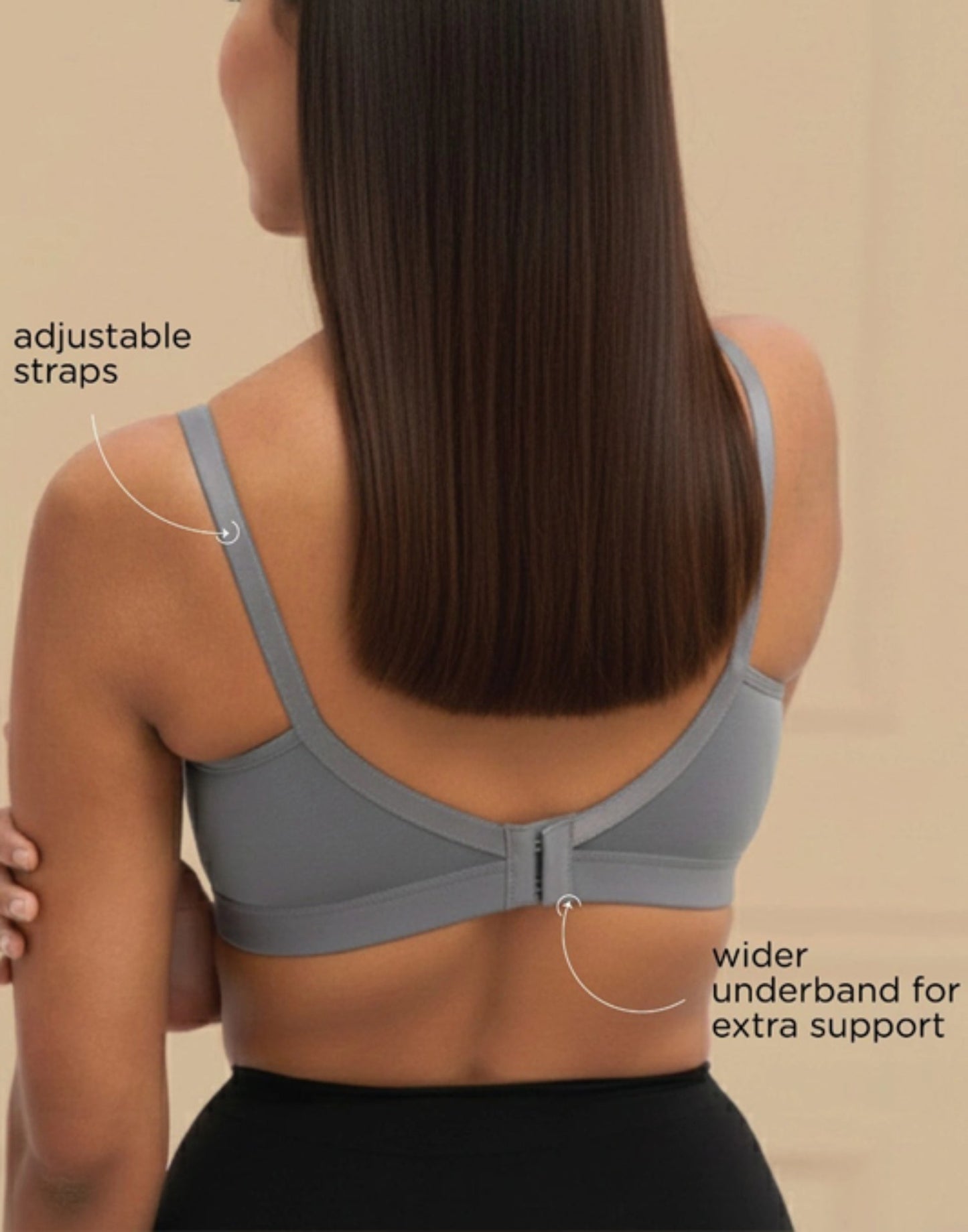 NON PADDED BRA BLOSSOM CROSSY LIFT STEEL GRAY E3002 210626BR