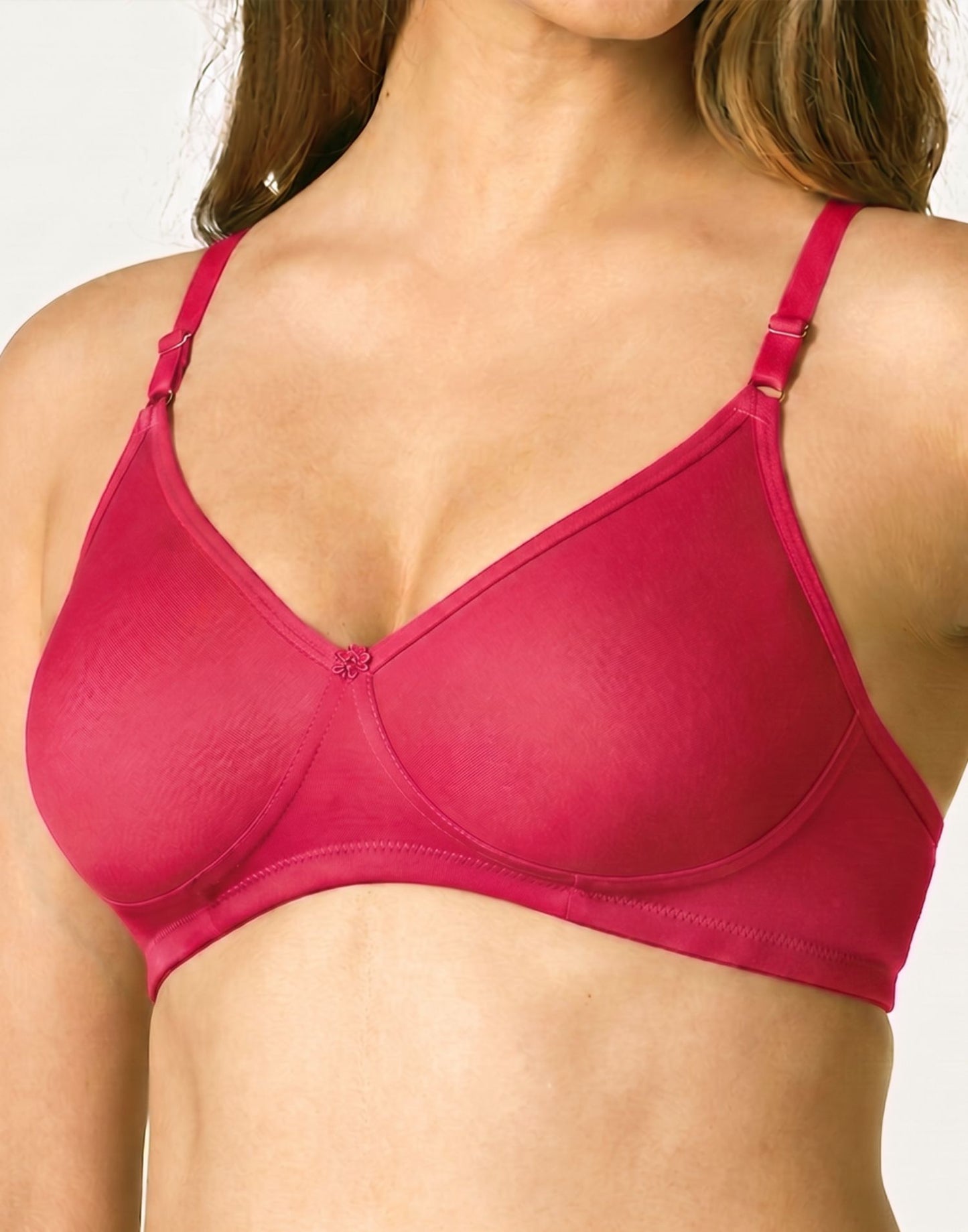 NON PADDED T-SHIRT BRA BLOSSOM LARA DARK PEACH B4U265 240625BR