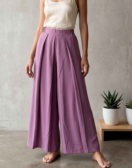 PALAZZO PANT DUSTY LAVENDER B4U356 160626BW