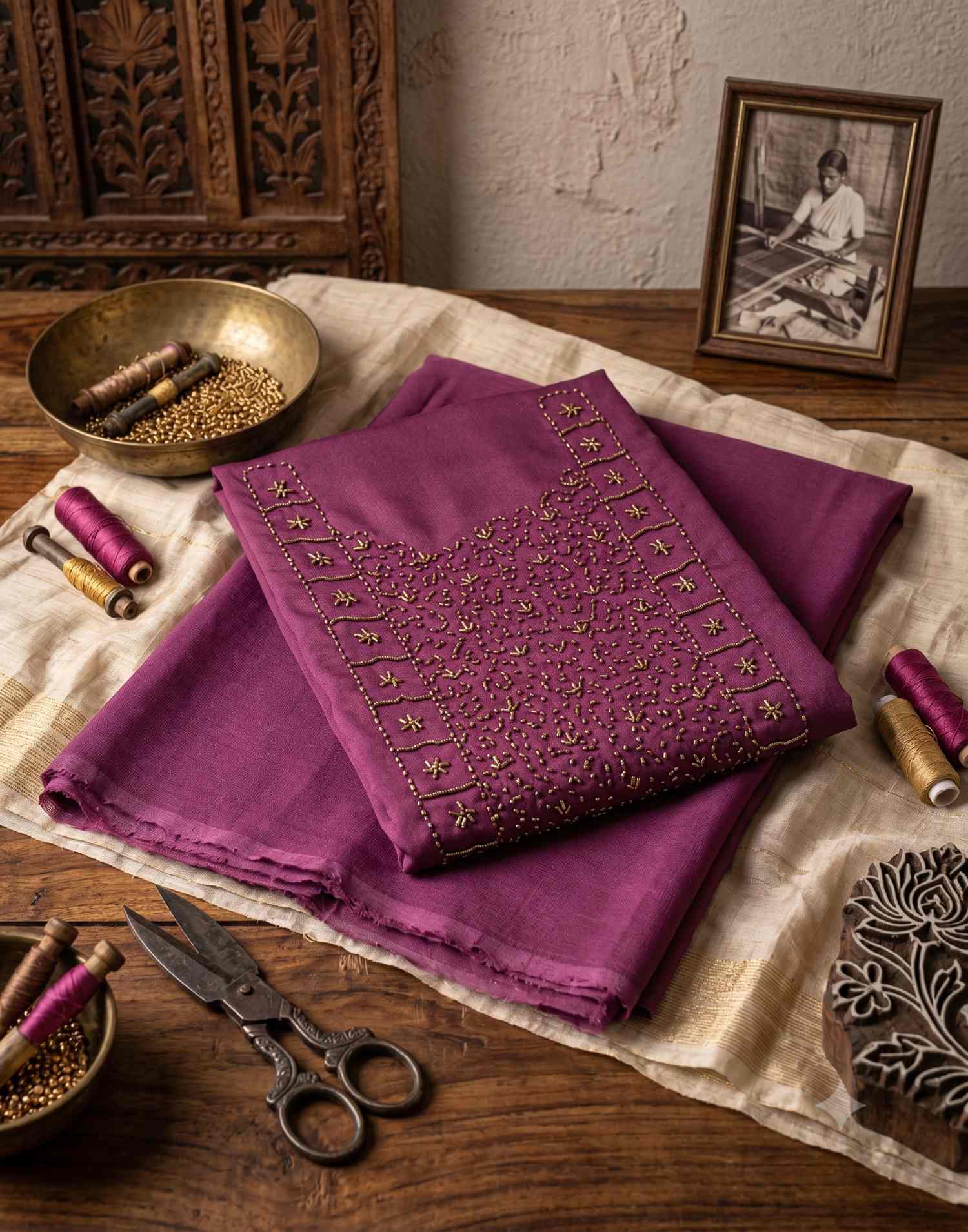 Women’s ethnic salwar suit with elegant traditional design
