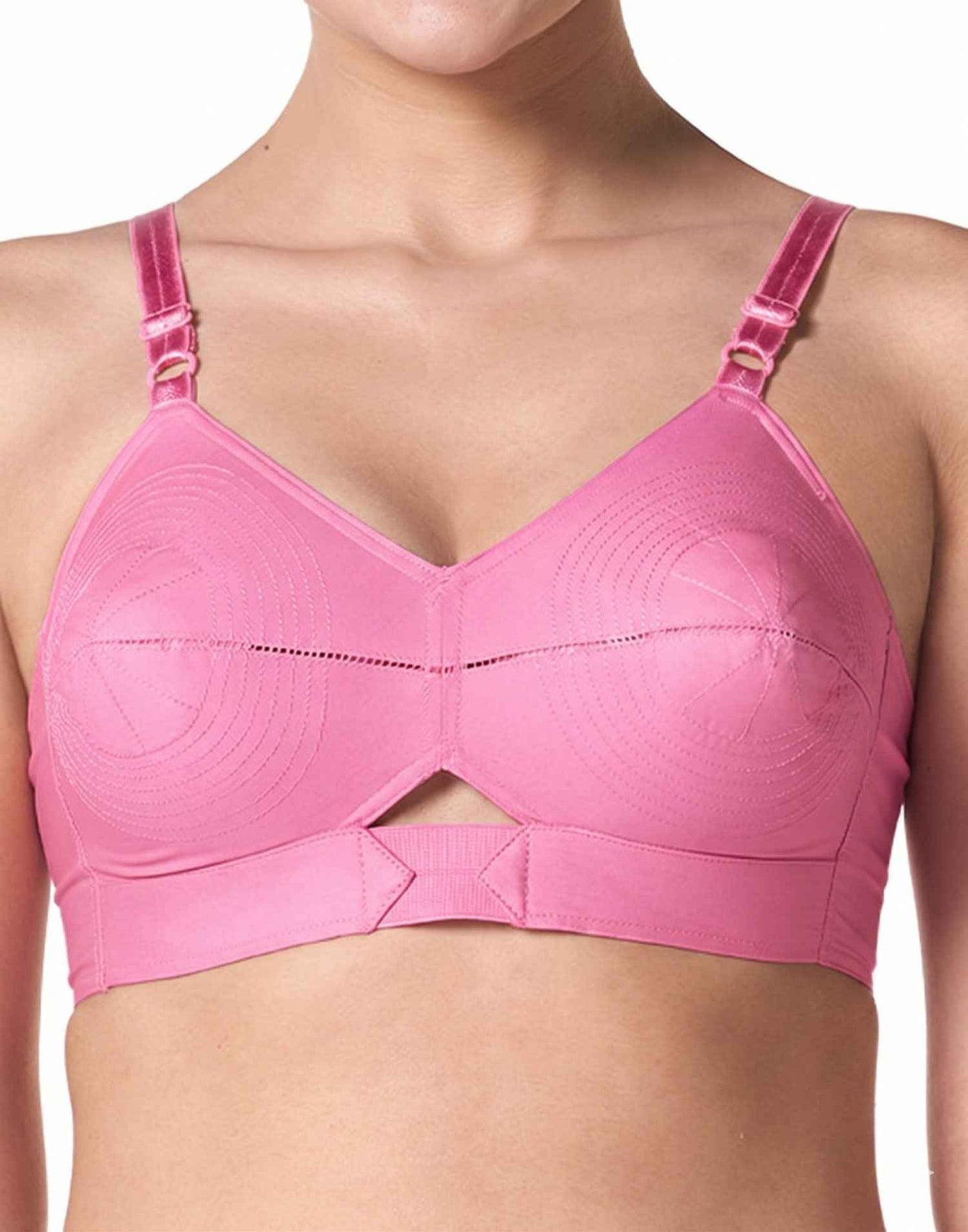 NON PADDED COTTON ROUND STITCH BRA BLOSSOM PRIYASAJINI PINK E1568 251025BR