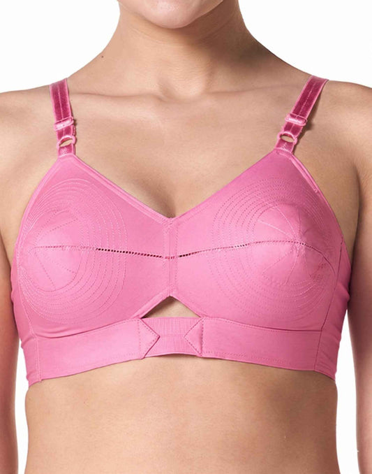 NON PADDED COTTON ROUND STITCH BRA BLOSSOM PRIYASAJINI PINK E1568 251025BR