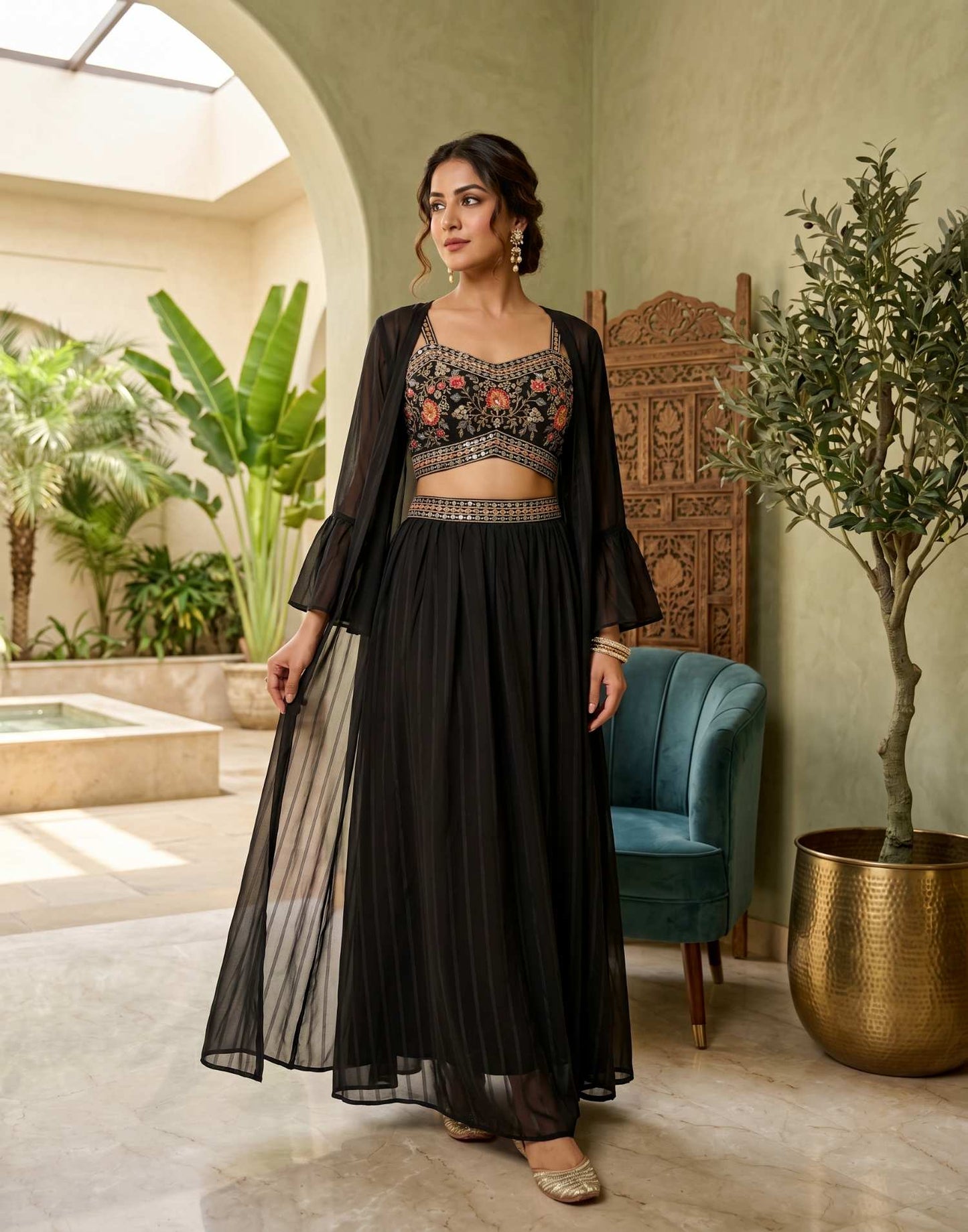 PARTY WEAR BLACK E2342 230626PW