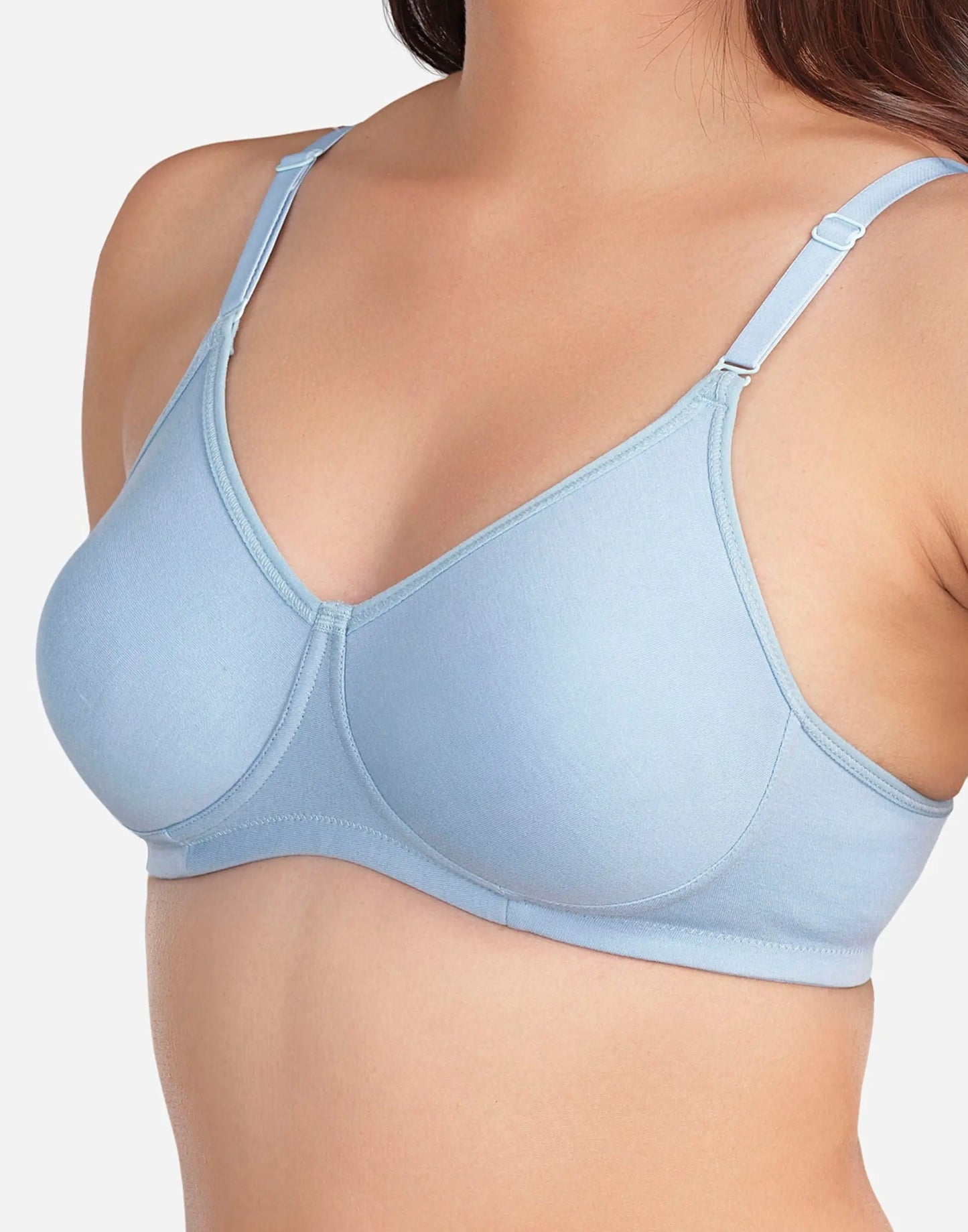 NON PADDED BRA VSTAR DAILY MOULD ESSENTIAL GLACIER LAKE E3429 130626BR - ELENTRA DESIGNS BY NIMI HEINS