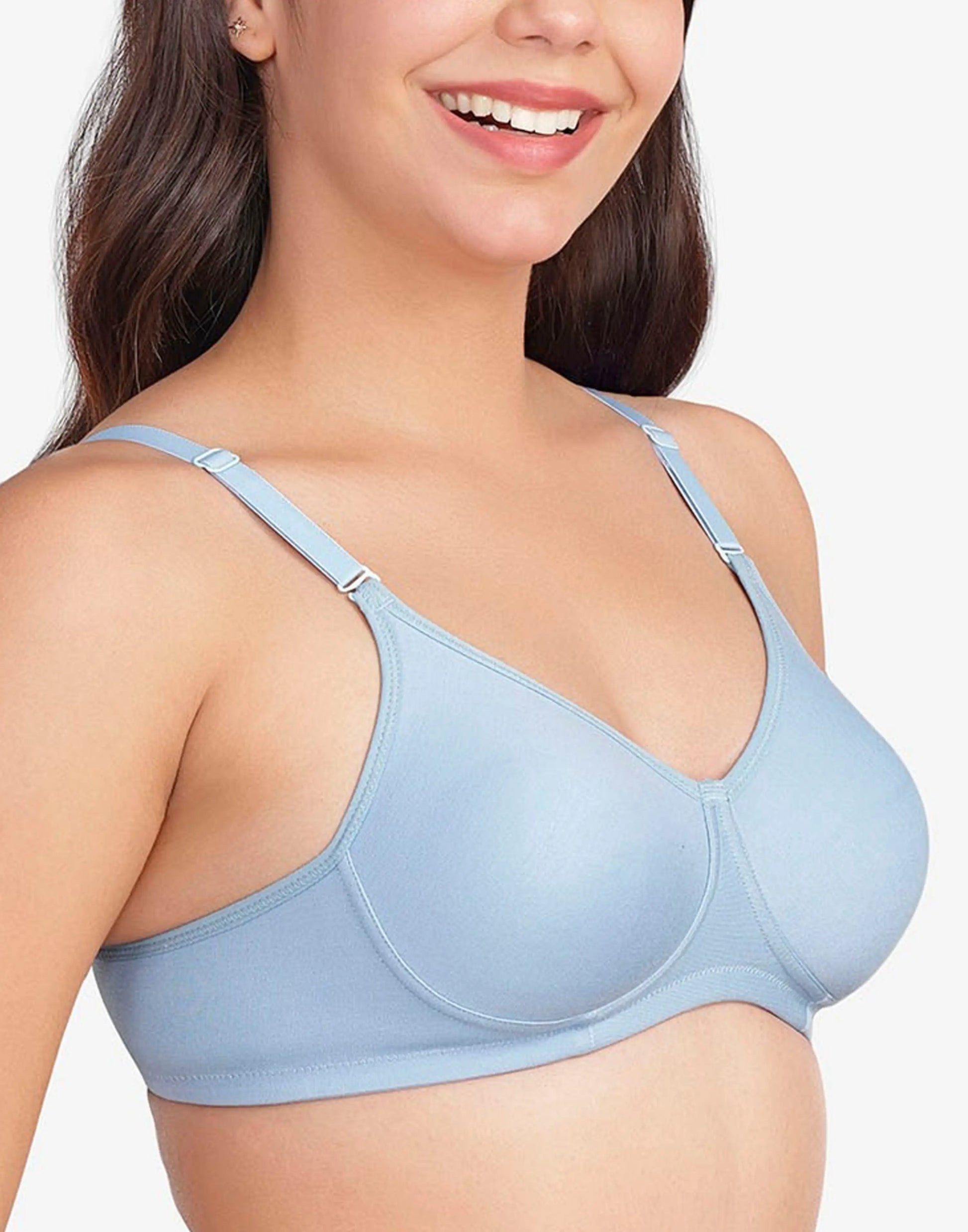 NON PADDED BRA VSTAR DAILY MOULD ESSENTIAL GLACIER LAKE E3429 130626BR - ELENTRA DESIGNS BY NIMI HEINS