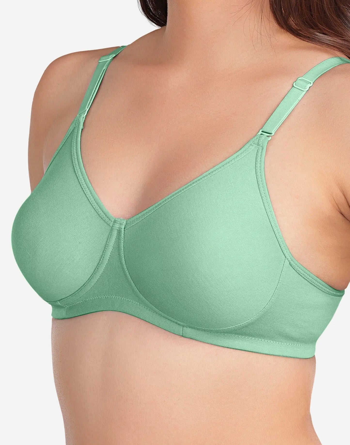 NON PADDED BRA VSTAR DAILY MOULD ESSENTIAL GRANITE GREEN E3429 130626BR - ELENTRA DESIGNS BY NIMI HEINS