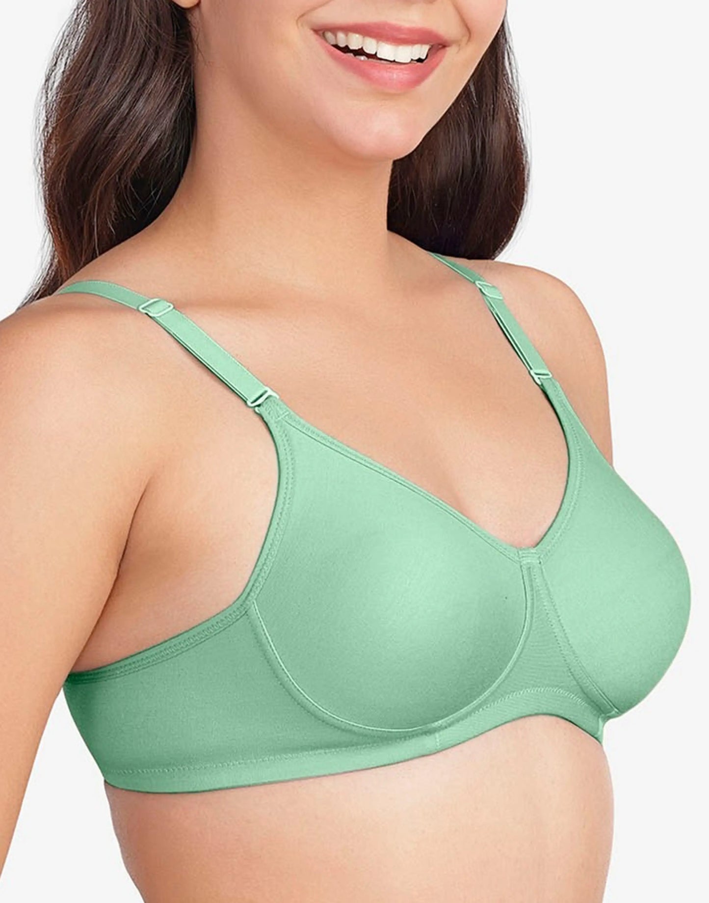 NON PADDED BRA VSTAR DAILY MOULD ESSENTIAL GRANITE GREEN E3429 130626BR - ELENTRA DESIGNS BY NIMI HEINS