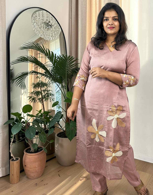 CO-ORD SET ROSE GOLD 300626CS - ELENTRA DESIGNS BY NIMI HEINS