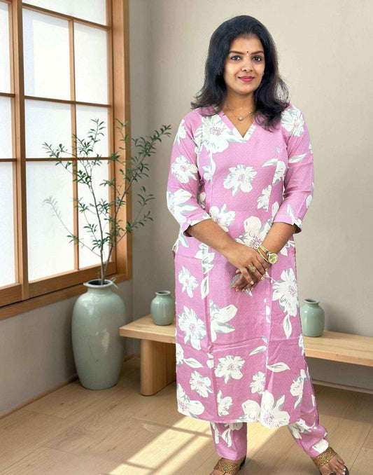 CO-ORD SET ONION PINK E7080 020726CS