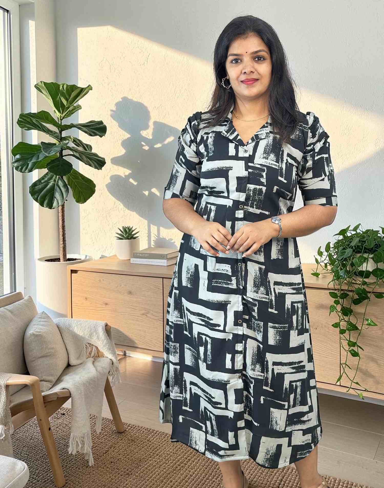 DRESSES A-LINE BLACK E7132 170726AD - ELENTRA DESIGNS BY NIMI HEINS