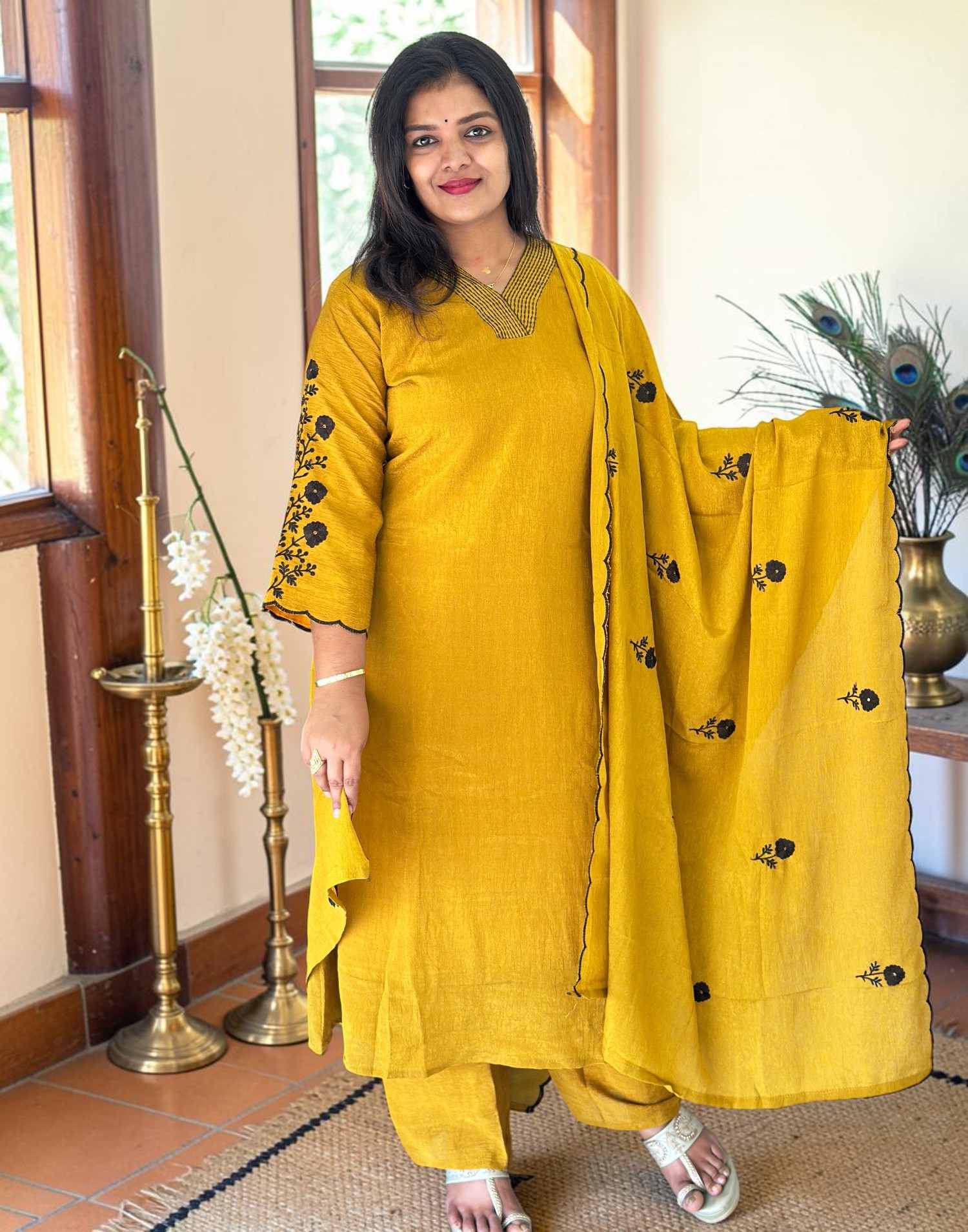 READY TO WEAR MUSTARD YELLOW E7156 280726RW - ELENTRA DESIGNS BY NIMI HEINS