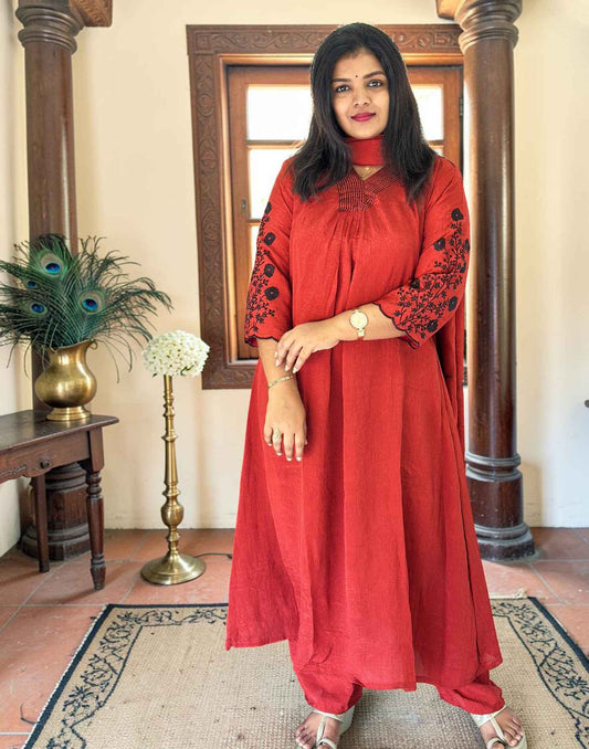 READY TO WEAR RUST E7156 280726RW - ELENTRA DESIGNS BY NIMI HEINS