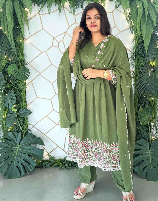 READY TO WEAR DARK OLIVE E7156 270726RW - ELENTRA DESIGNS BY NIMI HEINS