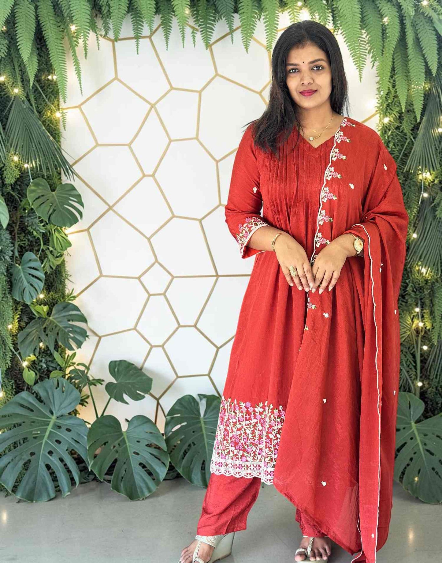 READY TO WEAR RUST E7156 270726RW - ELENTRA DESIGNS BY NIMI HEINS