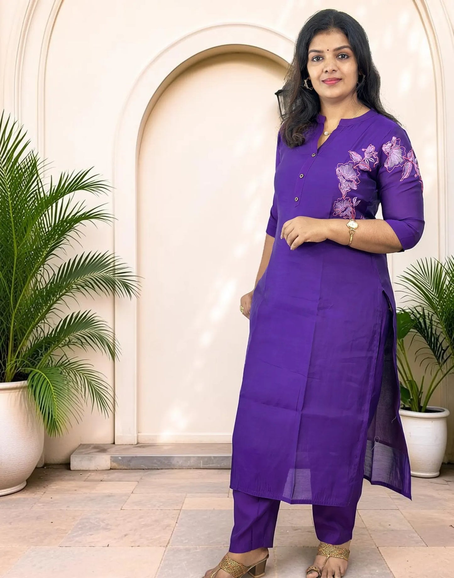 KURTI SET VIOLET E7171 040826KS