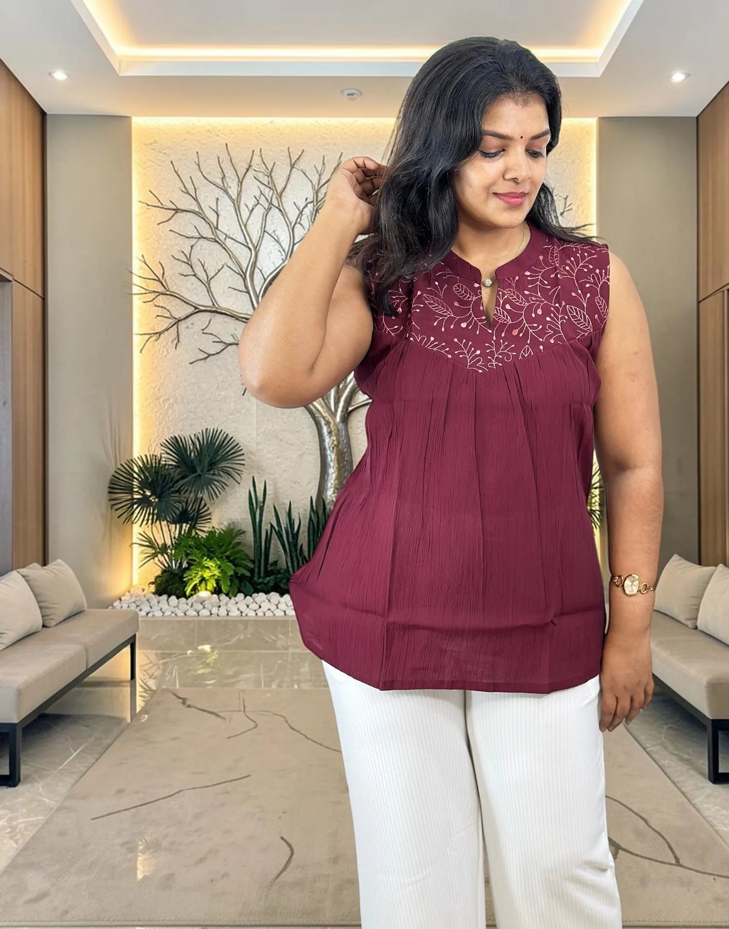 SHORT TOP MAROON E7167 060826ST