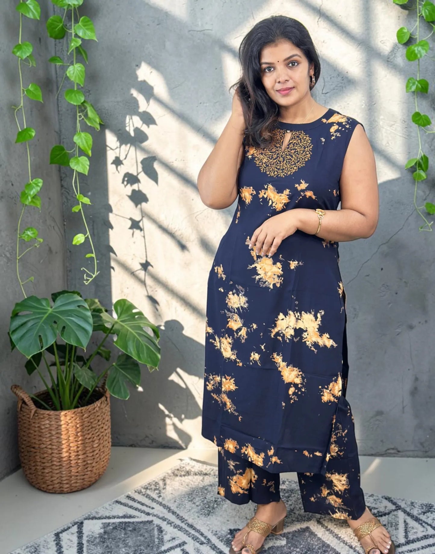 CO-ORD SET BLUE E7168 070826CS