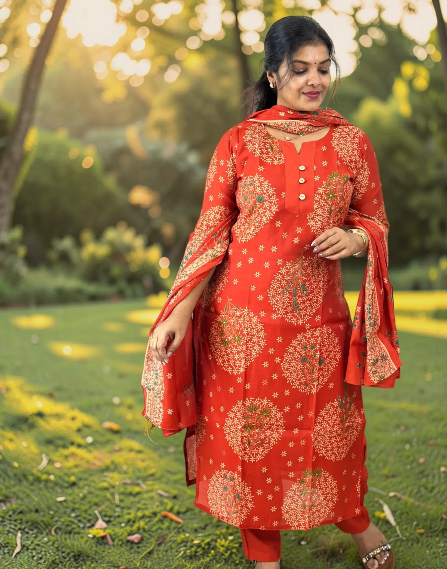 READY TO WEAR RUSTY ORANGE E7192 070826RW