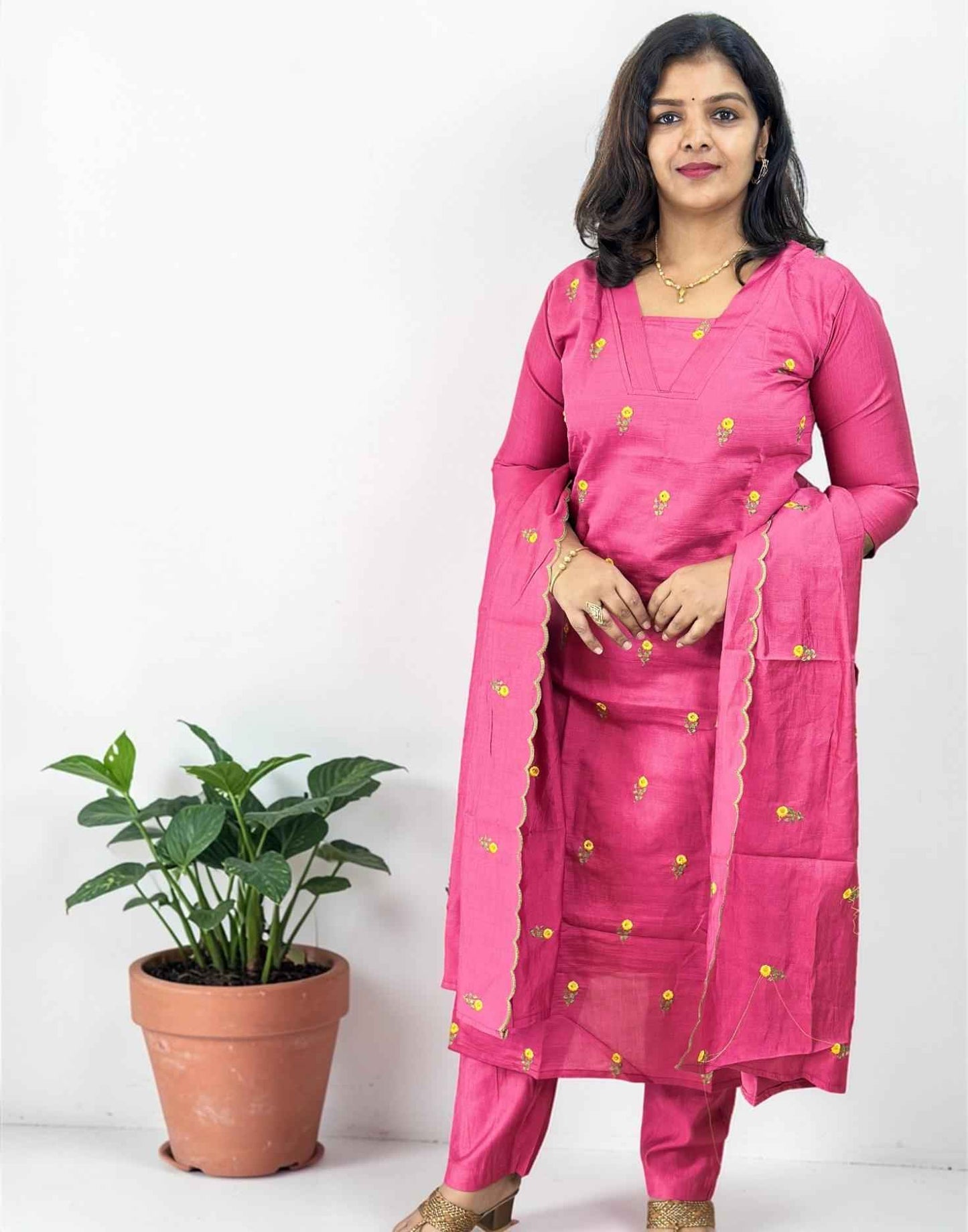 READY TO WEAR DARK LOTUS PINK E6838 220326RW - ELENTRA DESIGNS BY NIMI HEINS