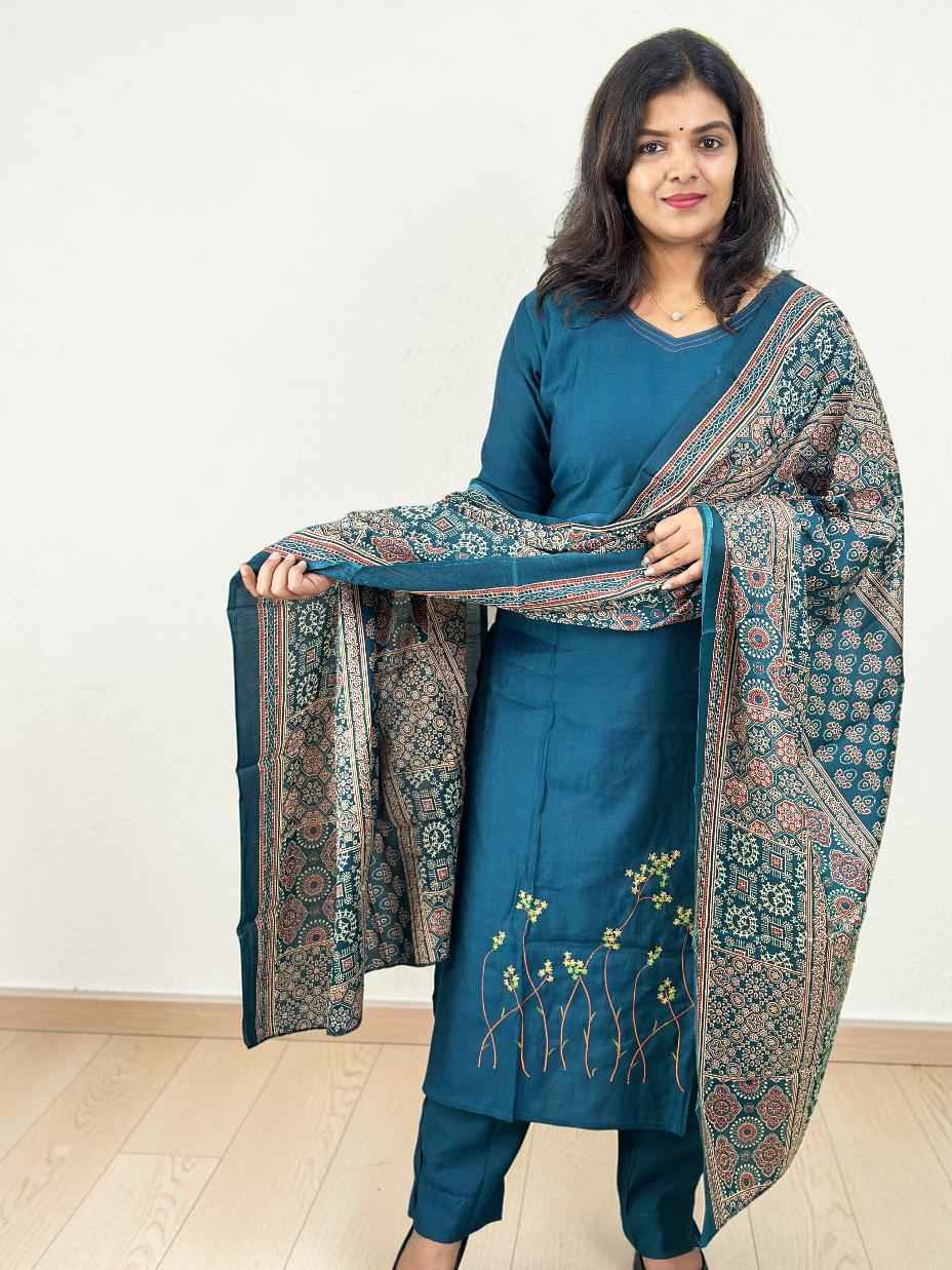 READY TO WEAR PEACOCK BLUE E6890 120426RW - ELENTRA DESIGNS BY NIMI HEINS